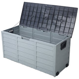 All Weather UV Pool Deck Box Storage Shed Bin Backyard Patio Outdoor w/ Wheel,75 Gallon Resin Deck Box-Organization and Storage for Patio Furniture Outdoor Cushions,Garden Tools and Pool Toys SolidRoot Buy Furniture USA