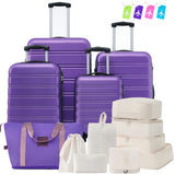 Hardshell Luggage Sets 4 pcs + Bag Spinner Suitcase with TSA Lock Lightweight-16'+20'+24'+28' Luggages SolidRoot Buy Furniture USA