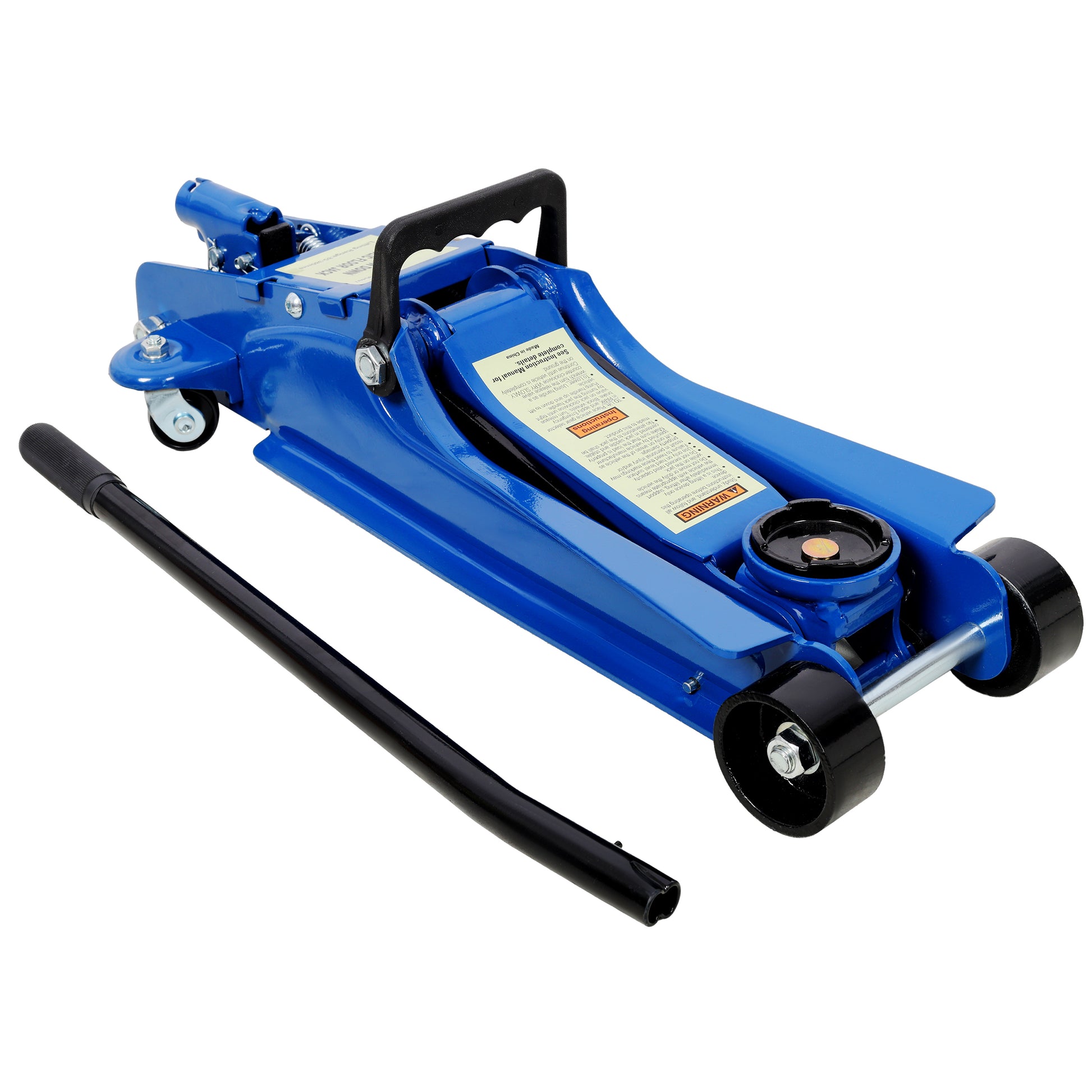 2.5 Ton Low Profile, Heavy-Duty Steel Racing Floor Jack with Single Piston Lift Pump, Lifting Range 3.5'-14.50' SolidRoot Buy Furniture USA