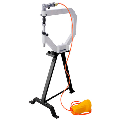 Pneumatic Planishing Hammer, 19.6' Throat Power Hammer Blacksmithing, Planishing Hammer With Steel Frame Stand and Foot Pedal, For Metal Fabrication & Car Restoration SolidRoot Buy Furniture USA
