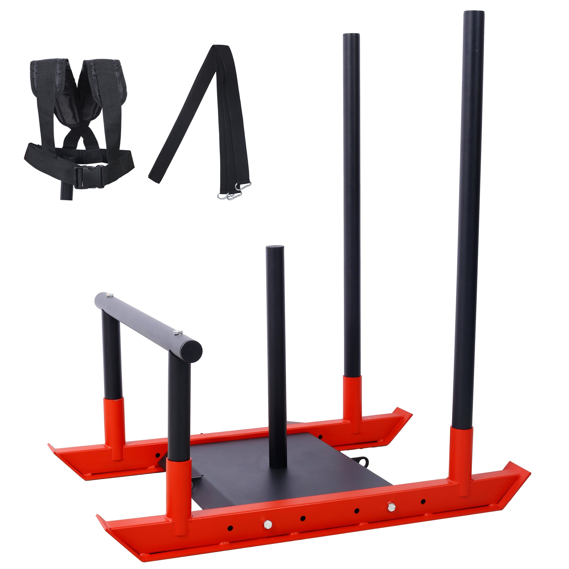 Weight Sled  Fitness Sled Fitness Strength Training Sled Speed Training Sled Heavy-Duty Weight Training Equipment for Muscle Building and Explosive Power  Suitable for 1'& 2' Weight Plate SolidRoot Buy Furniture USA