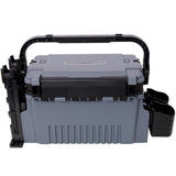 Dual-layer Fishing Tackle Box,Tackle Box Organizer Fishing Box Large,With 2pcs Rod Holder,2pcs Cup Holder,1pc Carring Strap,Gray SolidRoot Buy Furniture USA