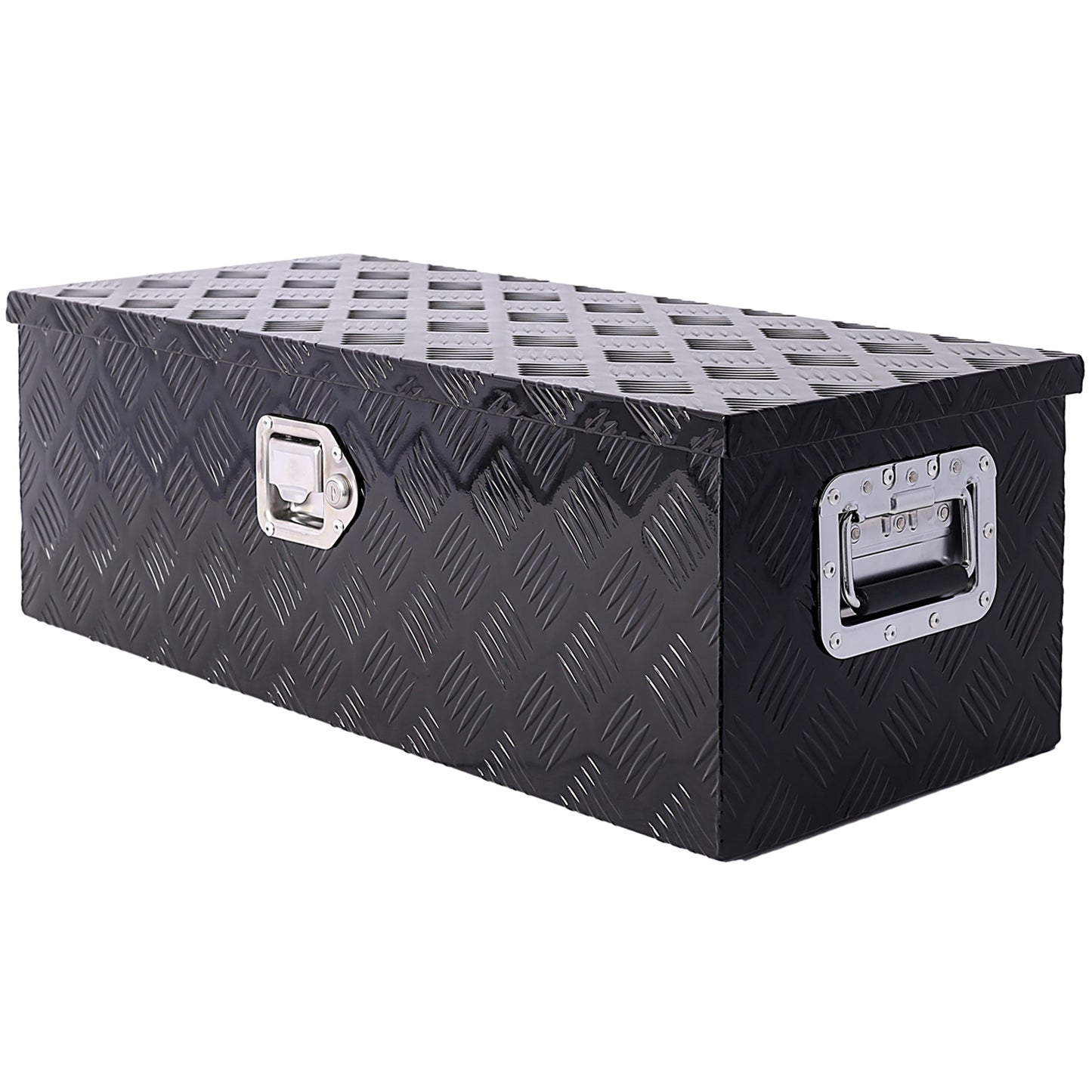 30inch Aluminum tool box,heavy duty truck bed tool box,outdoor trailer pickup storage tool box,RV storage organizer,underbody  box w/lock keys,black SolidRoot Buy Furniture USA