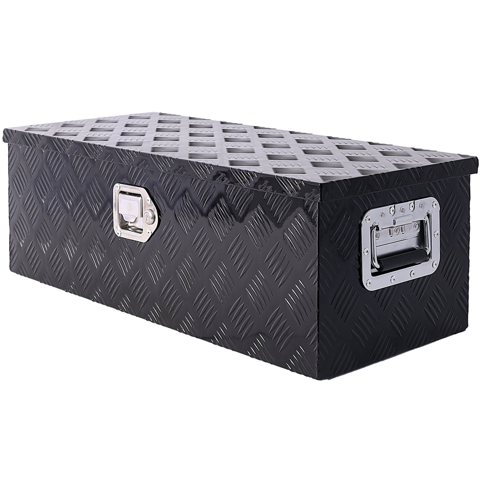 30inch Aluminum tool box,heavy duty truck bed tool box,outdoor trailer pickup storage tool box,RV storage organizer,underbody  box w/lock keys,black SolidRoot Buy Furniture USA