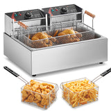 Commercial Electric Deep Fryer Countertop Deep Fryer 3000W 18Qt / 17L SolidRoot Buy Furniture USA