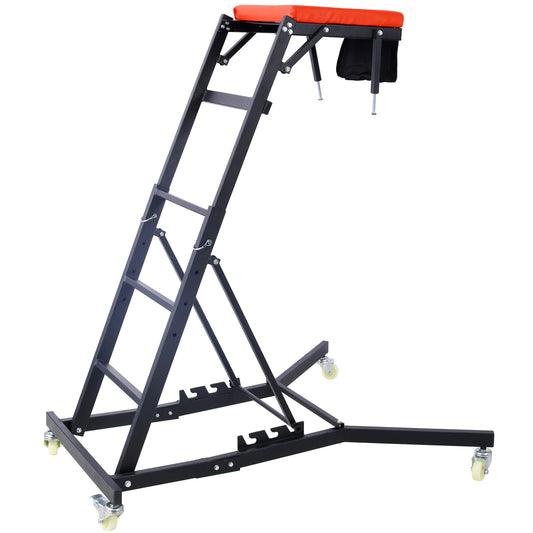 Top Automotive Creeper, Engine Creeper 42.5'-66', 330 LBS Capacity High Top Creeper, 4 Swivel Caster Wheels, Padded Deck, Foldable Creeper for Home Garage, Workshop Repair Maintenance SolidRoot Buy Furniture USA