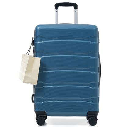 24 Inch Hardshell ABS Checked Luggage, Durable Expandable Travel Suitcase with Spinner Wheels, TSA Lock SolidRoot Buy Furniture USA