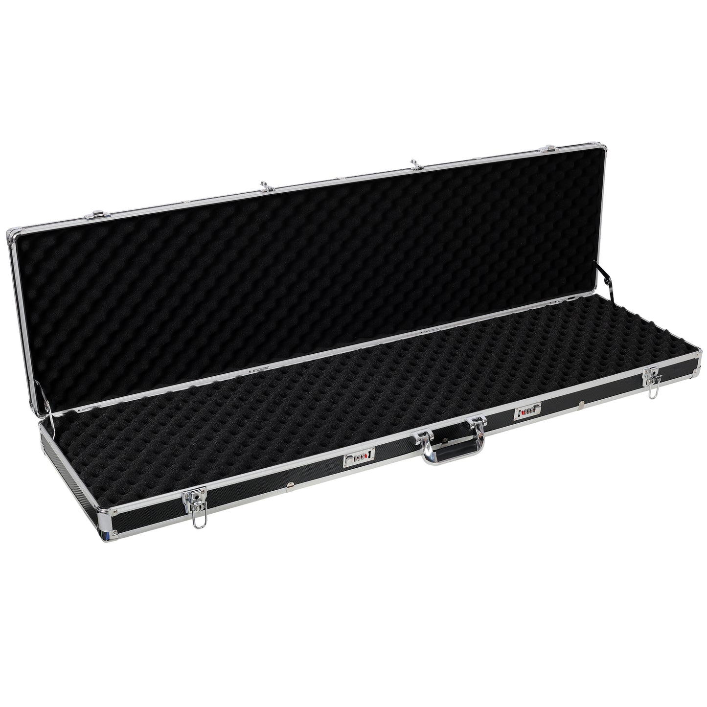 Aluminum New Framed Locking Gun Pistol HandGun Lock Box Hard Storage Carry Case Black SolidRoot Buy Furniture USA