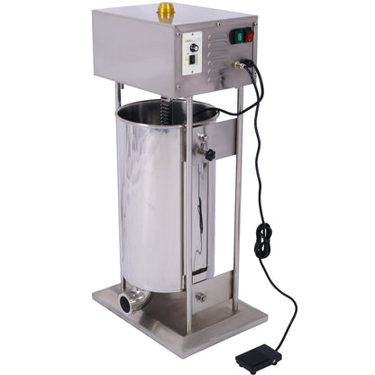 Electric Sausage Filler 15L Sausage Maker Stainless Steel Sausage Stuffer 24.3LB 110V 120W Sausage SSteel Stuffing Tubestuffer SolidRoot Buy Furniture USA