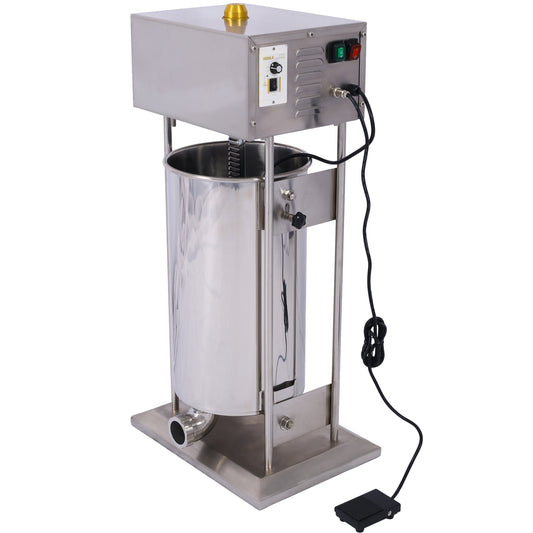 Electric Sausage Filler 10L Sausage Maker Stainless Steel Sausage Stuffer 15.4LB 110V 120W Sausage SSteel Stuffing Tubestuffer SolidRoot Buy Furniture USA