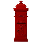 Mailboxs Mailboxes Residential Large-Capacity Letter Box with Outdoor Rainproof Design, Red Aluminium, 40-inch SolidRoot Buy Furniture USA