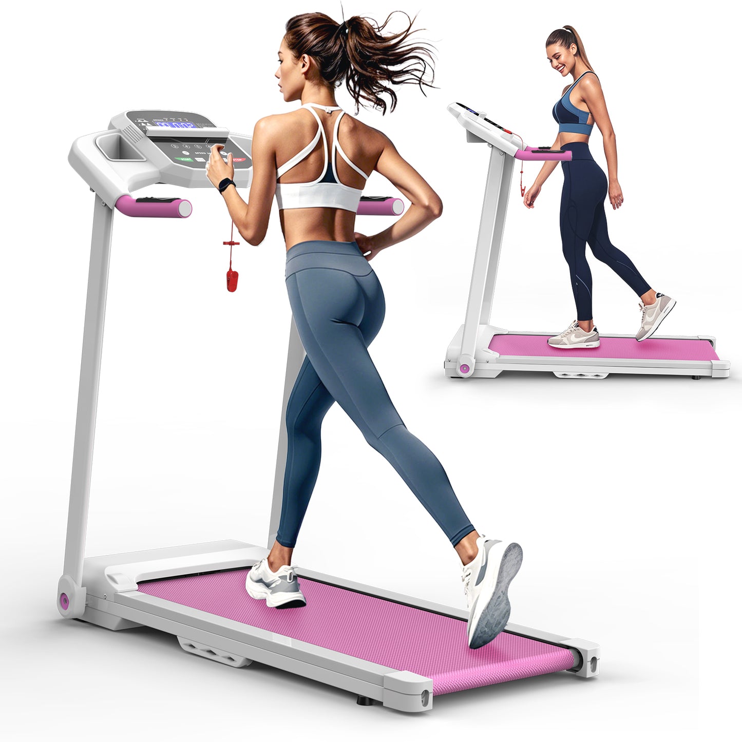 Foldable Treadmill 2.5HP Electric Folding Treadmill Running Walking Machine for Home Gym, Max 265 LBS Weight Capacity - SolidRoot Buy Furniture USA