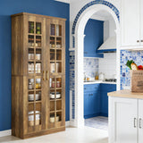 Tall Storage Cabinet,Spacious Kitchen Pantry,Kitchen Cupboard - SolidRoot Buy Furniture USA