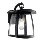 Black IP54 Waterproof Solar Wall Lanterns, 4 Lighting Modes with Button Control, Outdoor Hanging Lights with 2 Solar Panels - SolidRoot Buy Furniture USA