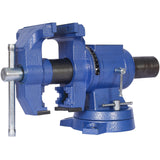 5' Multi-jaw Rotating Bench Vise ,Multipurpose Vise Bench,360-Degree Rotation Clamp on Vise with Swivel Base and Head ,5inch blue SolidRoot Buy Furniture USA