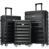 Hardshell Luggage Set 3 Piece, Durable ABS+PC Travel Suitcase with Spinner Wheels for Men Women (20/24/28 Inch) SolidRoot Buy Furniture USA