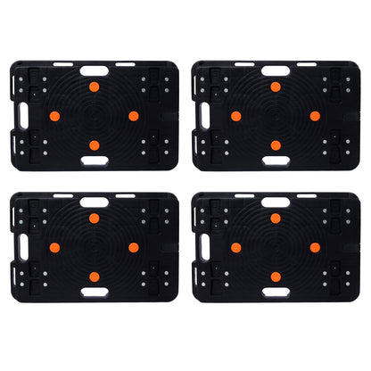 4Pcs Moving Dolly, Heavy Duty Furniture Rolling Mover, Interlocking Moving Dolly with 4 Wheels for Couch Boxes Heavy Items, 23.6 x 15.7 inch 330 Lbs Capacity Each Count SolidRoot Buy Furniture USA