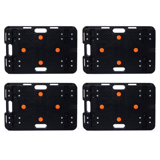 4Pcs Moving Dolly, Heavy Duty Furniture Rolling Mover, Interlocking Moving Dolly with 4 Wheels for Couch Boxes Heavy Items, 23.6 x 15.7 inch 330 Lbs Capacity Each Count SolidRoot Buy Furniture USA