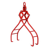 Heavy-Duty 4 Claw Timber Log Lifting Tongs Grabber with 36-Inch Opening, Red Carbon Steel SolidRoot Buy Furniture USA