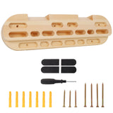 Climbing Hangboard Rock Climbing Training,Rock Climbing Fingerboard, Wooden Climbing Board Trainer for Strengthen Fingers and Grip SolidRoot Buy Furniture USA