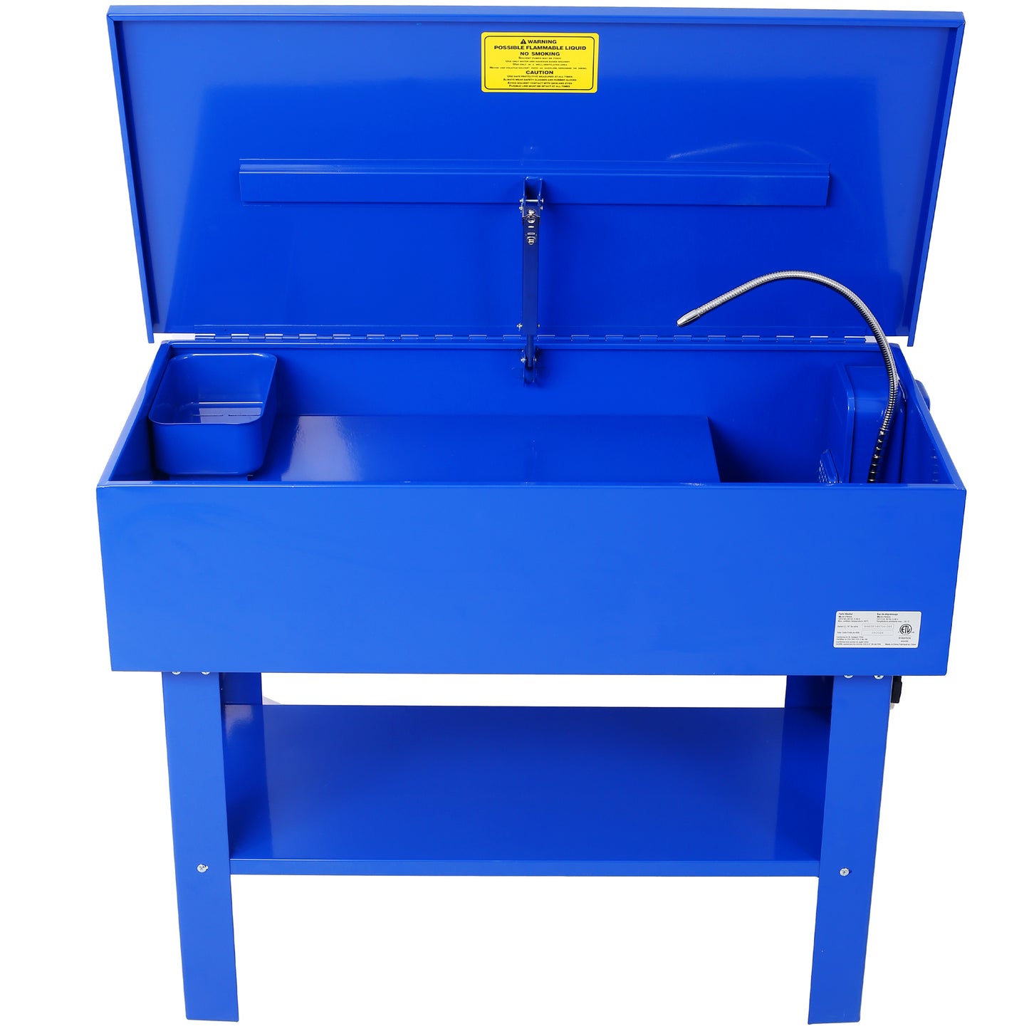 40 Gallon Parts Washer  24 Gallon Solvent Capacity 5 Gallon Per Minute Max Pump Output  Heavy Duty Steel Powder Coated blue SolidRoot Buy Furniture USA