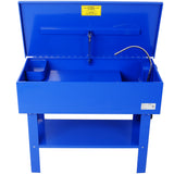 40 Gallon Parts Washer  24 Gallon Solvent Capacity 5 Gallon Per Minute Max Pump Output  Heavy Duty Steel Powder Coated blue SolidRoot Buy Furniture USA