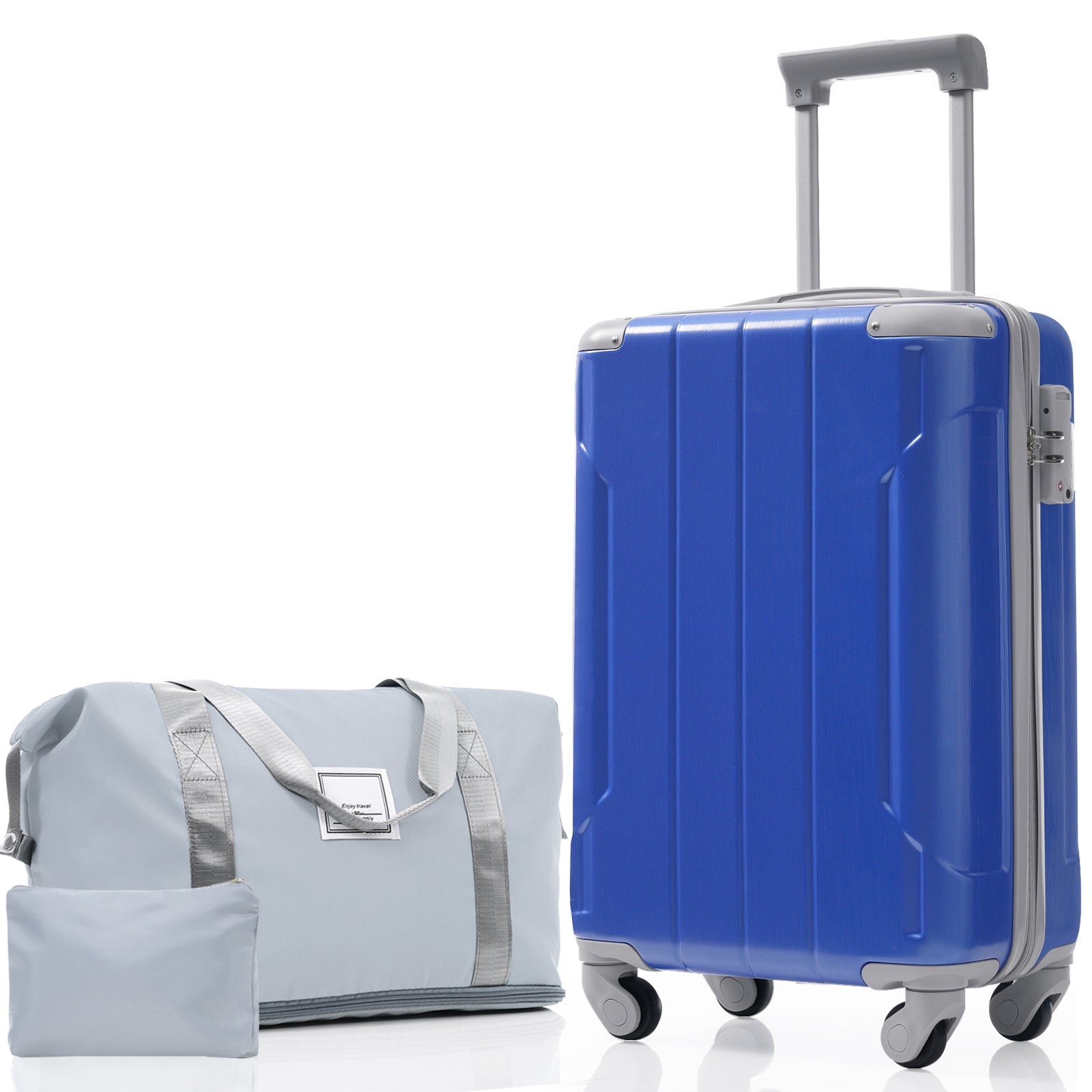 20 Inch Carry On Luggage Set 3 Piece with Spinner Wheels, Lightweight Hardshell ABS Suitcase for Weedend Getaways, Business Travel - SolidRoot Buy Furniture USA