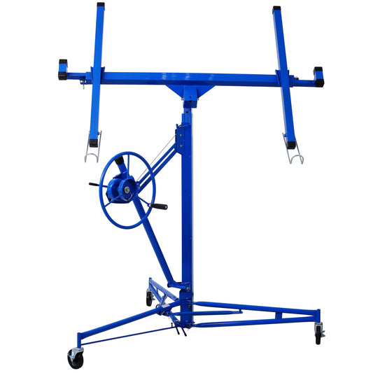 Drywall Panel hoist Drywall Lift Rolling Panel Hoist Jack Lifter 16ft blue color SolidRoot Buy Furniture USA