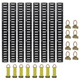 Heavy-Duty 4ft E Track Tie-Down Rail Kit with Steel O-Ring Anchors and Rope Tie Offs for Garages and Trailers SolidRoot Buy Furniture USA