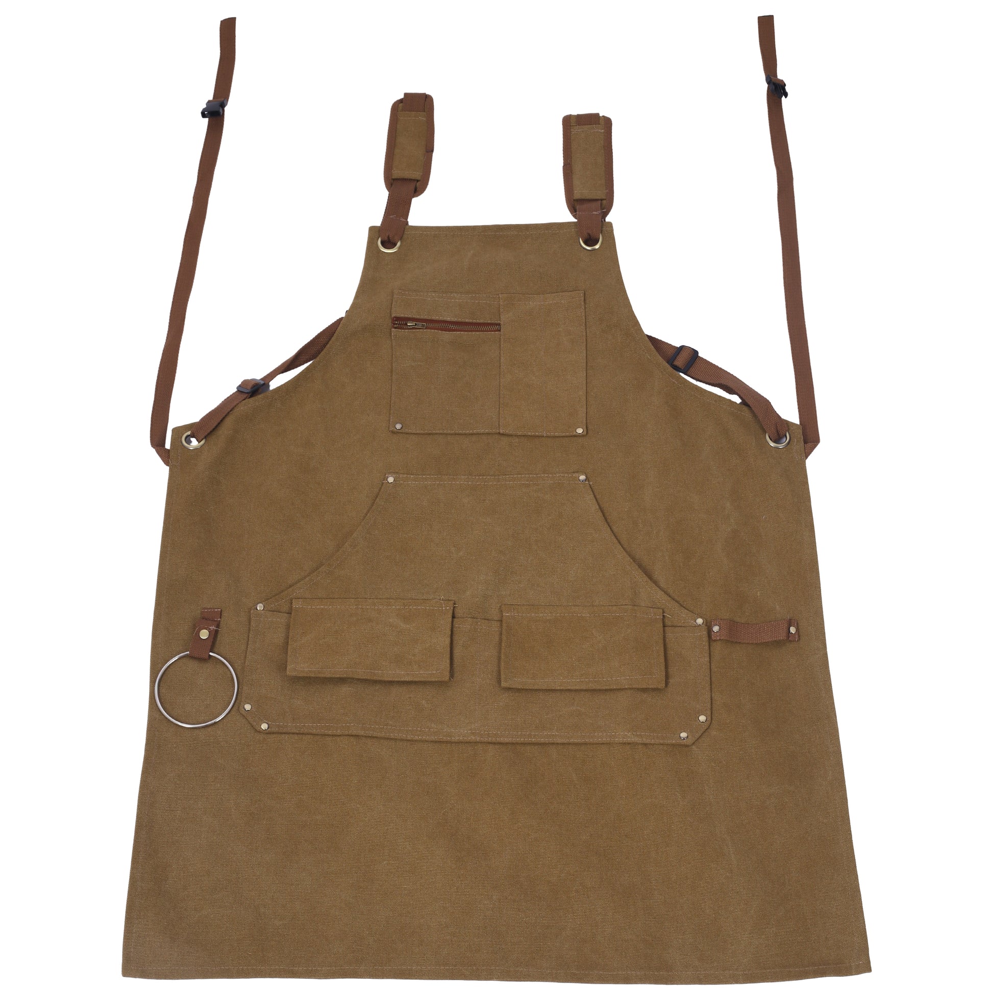 Heavy-Duty Canvas Tool Apron, Carpenter & Woodworking Apron, 16oz, Fully Adjustable for Men and Women, Unwaxed SolidRoot Buy Furniture USA