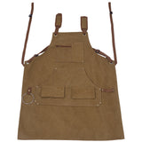 Heavy-Duty Canvas Tool Apron, Carpenter & Woodworking Apron, 16oz, Fully Adjustable for Men and Women, Unwaxed SolidRoot Buy Furniture USA