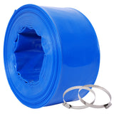 3'x50FtPool Backwash Hose, Blue Heavy Duty Reinforced PVC Lay Flat Water Discharge Hose for Swimming Pool Filter Pump,with 2 Clamp SolidRoot Buy Furniture USA