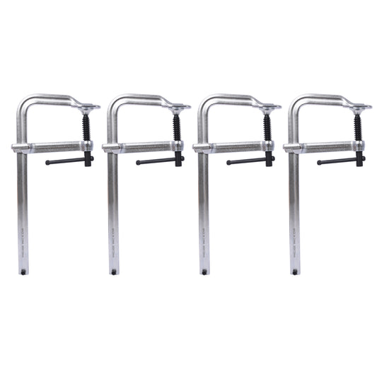 Bar Clamps Set, Drop Forged Steel Bar Clamps, Steel F Clamps for Welding, Woodworking, Metal working, DIY and Crafts,12 inch x 4-3/4 inch Throat,Pack of 4 SolidRoot Buy Furniture USA