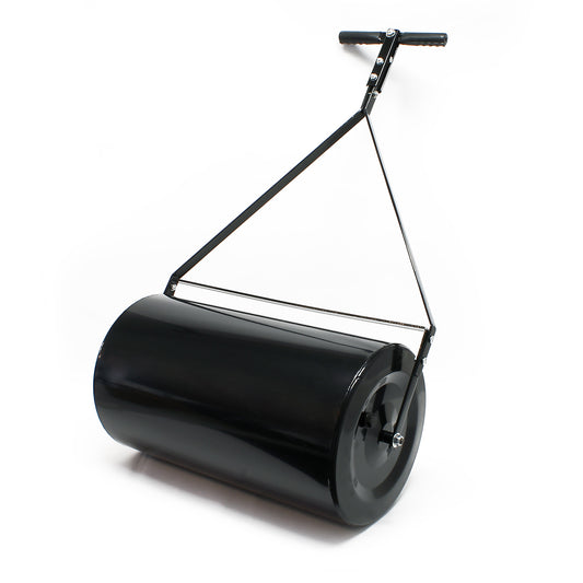 Combination Push/Tow Lawn Roller with Easy-Turn Plug, 14 by 24'  60L/16 GALLON,for Garden, Farm, Park, Black SolidRoot Buy Furniture USA