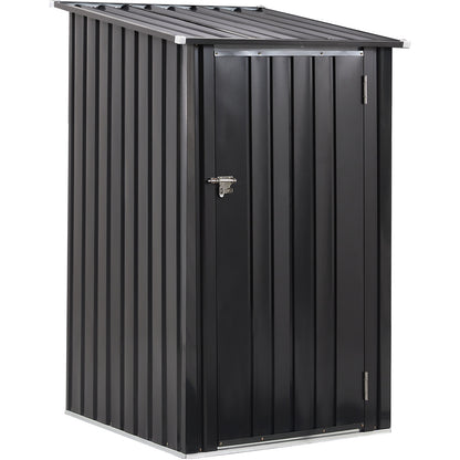 Outdoor Storage Shed, 3 x 3 FT Metal Steel Garden Shed with Single Lockable Door, Small Shed Outdoor Steel Utility Tool Shed for Backyard Patio Garden Lawn SolidRoot Buy Furniture USA