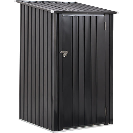 Outdoor Storage Shed, 3 x 3 FT Metal Steel Garden Shed with Single Lockable Door, Small Shed Outdoor Steel Utility Tool Shed for Backyard Patio Garden Lawn SolidRoot Buy Furniture USA