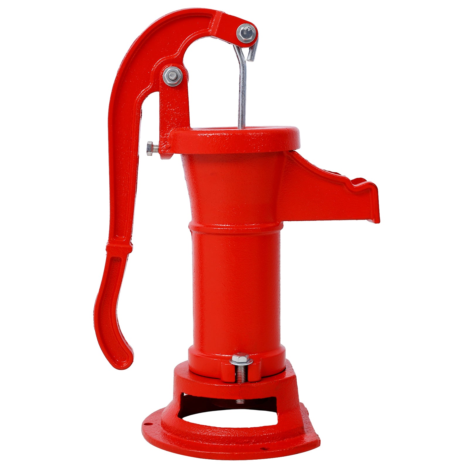 Operated 25 ft. Antique Pitcher Hand Water Pump, Red SolidRoot Buy Furniture USA