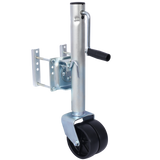 1500lbs Trailer Jack with Double Wheel, Adjustable 12' Lift Travel, Boat On for Boat RV Utility, Swivel Tongue Towing Dual Wheel SolidRoot Buy Furniture USA