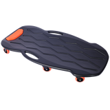 Plastic Creeper 42 Inch with carrying bag - Blow Molded Ergonomic HDPE Body with Padded Headrest & Dual Tool Trays - 330 Lbs Capacity ORANGE SolidRoot Buy Furniture USA