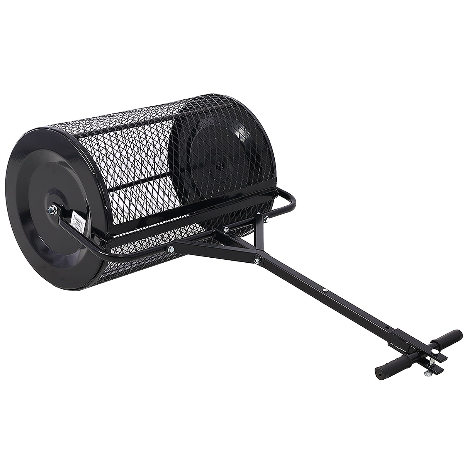 Peat Moss Spreader 36inch,Compost Spreader Metal Mesh,2 in 1 ATV  and T shaped Handle for planting seeding,Lawn and Garden Care Manure Spreaders Roller SolidRoot Buy Furniture USA