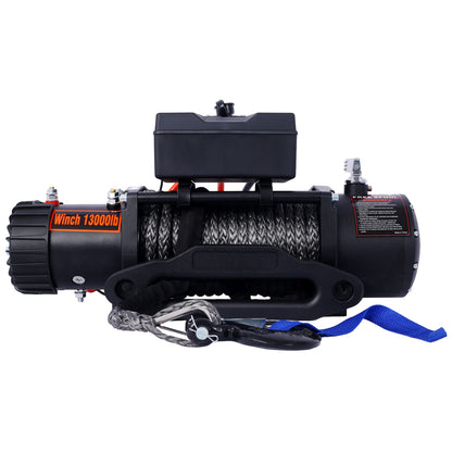 Winch-13000 lb. Load Capacity Electric Winch -12V DC Power for Towing Truck Off Road, with Wireless Remote SolidRoot Buy Furniture USA