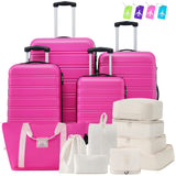 Hardshell Luggage Sets 4 pcs + Bag Spinner Suitcase with TSA Lock Lightweight-16'+20'+24'+28' Luggages SolidRoot Buy Furniture USA