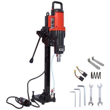 Diamond Core Drilling Machine, 9in Wet&Dry Concrete Core Drill Rig with Stand, 750RPM Speed,9in Drilling Diameter for Concrete Brick Block Stone, 3200W SolidRoot Buy Furniture USA