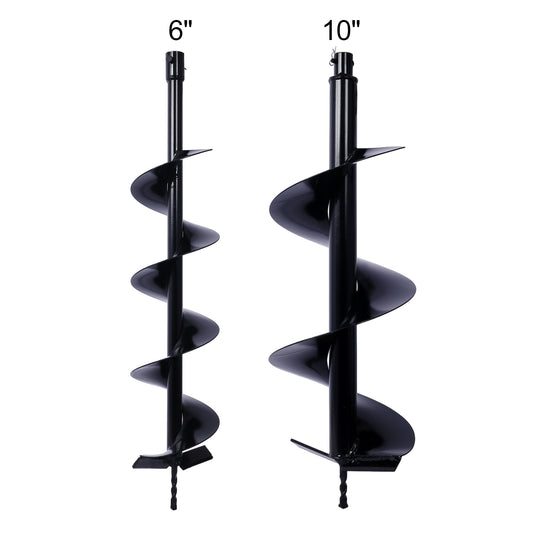 Auger Drill Bit for Planting Hole, Bulb Bedding Digging Post Hole Planting Tool for 3/4' Shaft Auger,Hole Digger Replacement Auger Bits Earth Auger Digging Bit 6IN+10IN SolidRoot Buy Furniture USA