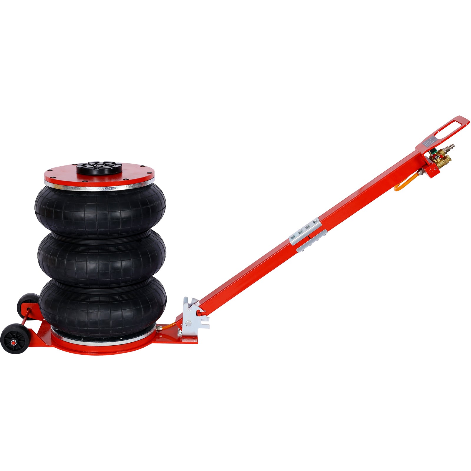 5T Triple Bag Air Jack ,Pneumatic Jack 3 bag ,lifting 16in capacity 5T 11000lbs,easy-collapsing Terrain,Red color SolidRoot Buy Furniture USA