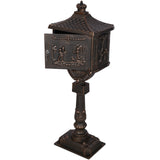 Cast Aluminum Mail Box,Postal Box , Mailbox Color Bronze SolidRoot Buy Furniture USA