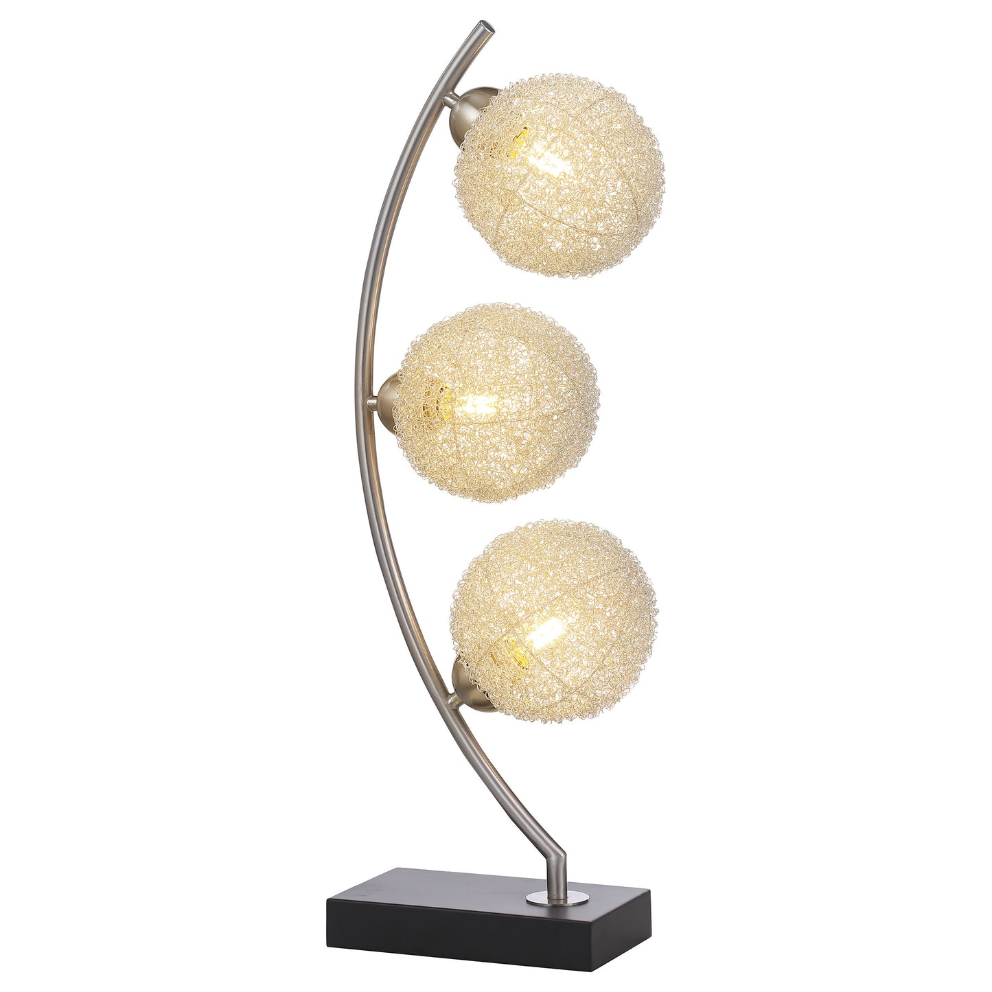 McDougal McDougal Black 30-inch Woven Spherical Metal Table Lamp SolidRoot Buy Furniture USA