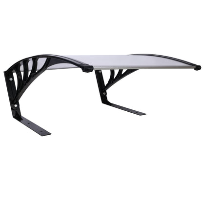 Weather Resistant Polycarbonate Canopy Outdoor Shade Cover for Robotic Lawn Mowers, Black ABS Aluminum Steel 32.5x17.4x40.5 inches SolidRoot Buy Furniture USA
