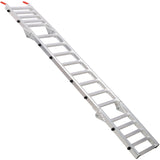 Aluminum Ramp 1,400 LBS/Pair, For Motorcycle/Lawn Mower/ATV Ramp and Tailgate Extender Combo 2 in 1, Multi purpose use, Silver color SolidRoot Buy Furniture USA