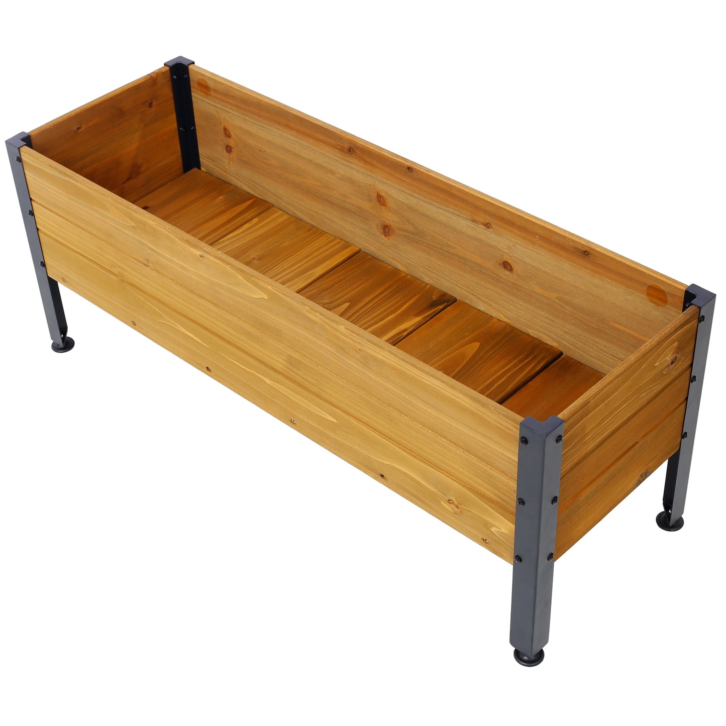 Elevated Wood Raised Garden Bed on Legs - Rectangular Outdoor Planter Box for Vegetables, Herbs & Flowers, Garden Container for Patio, Deck & Balcony SolidRoot Buy Furniture USA